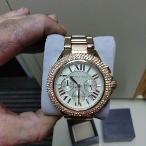 Rose gold Michael kors watch